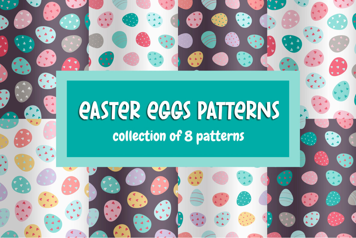 65 Easter Seamless Patterns Bundle 5