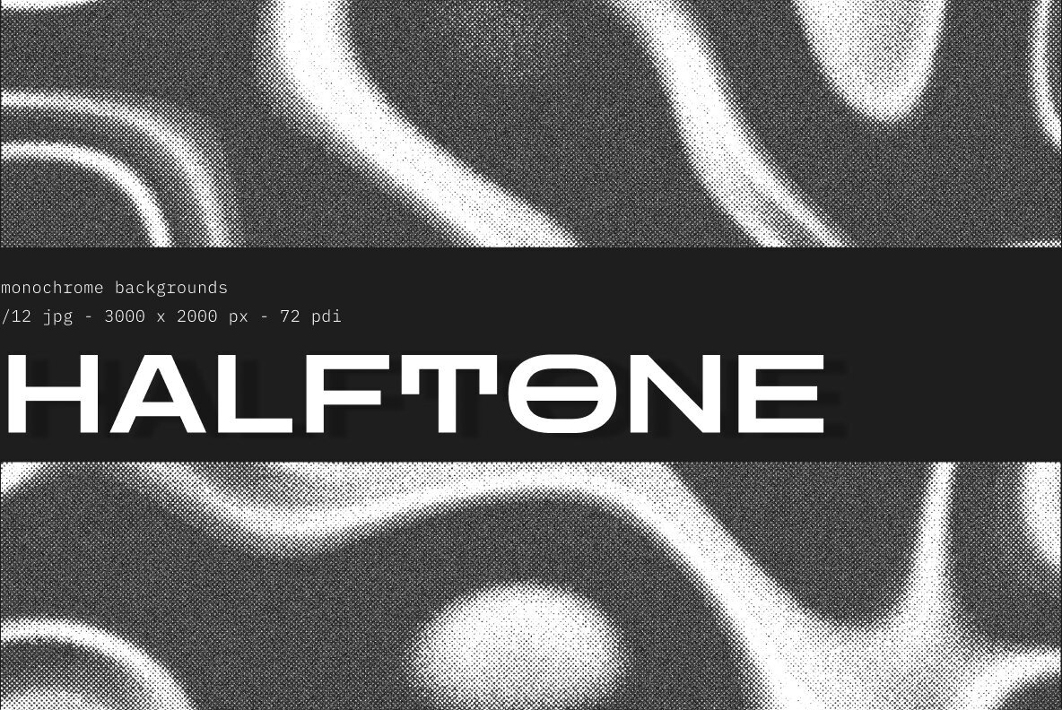 12 Halftone backgrounds 1