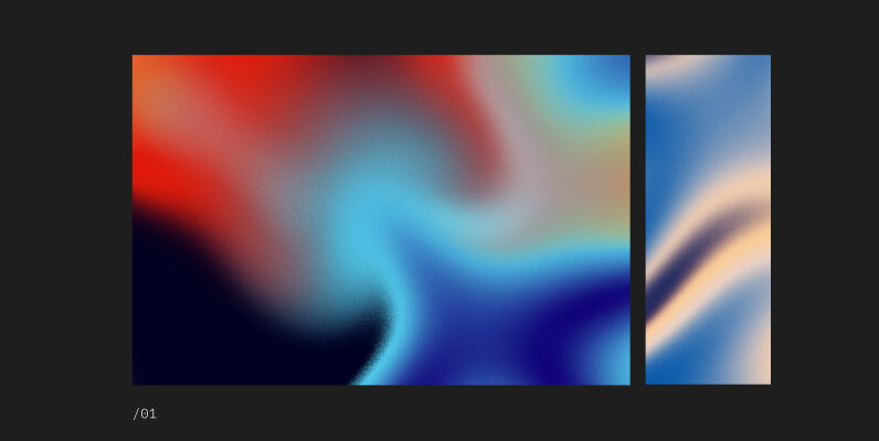 12 Gradient Grainy Backgrounds