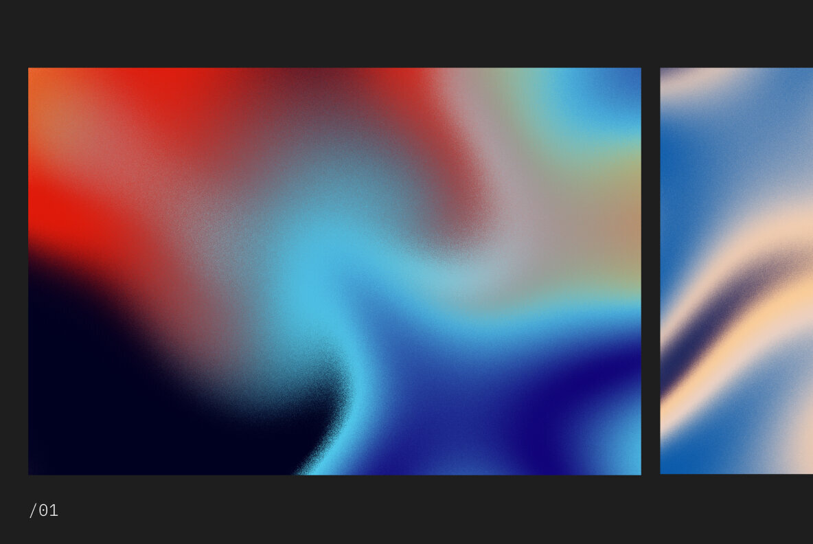 12 Gradient Grainy Backgrounds 1