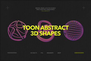 Toon Abstract 3D Shapes