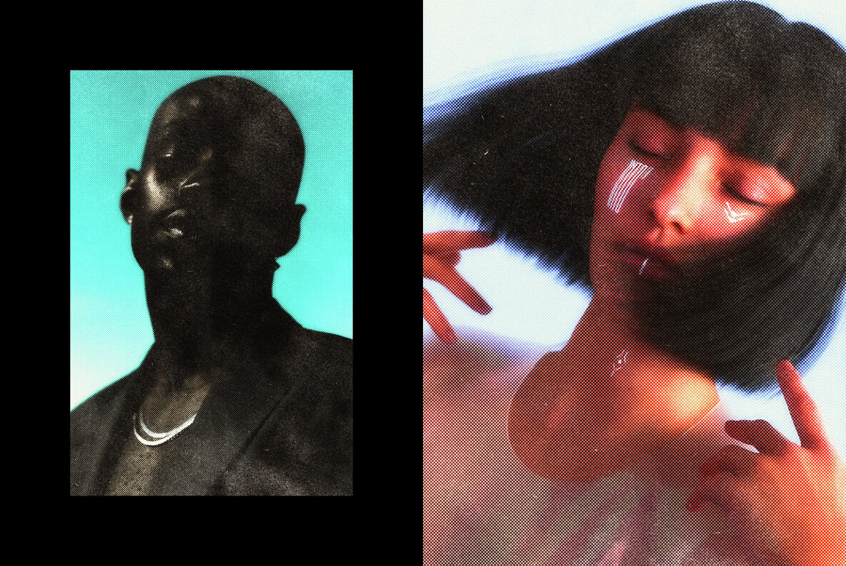 Dreamy Glow Halftone Print Effect 2