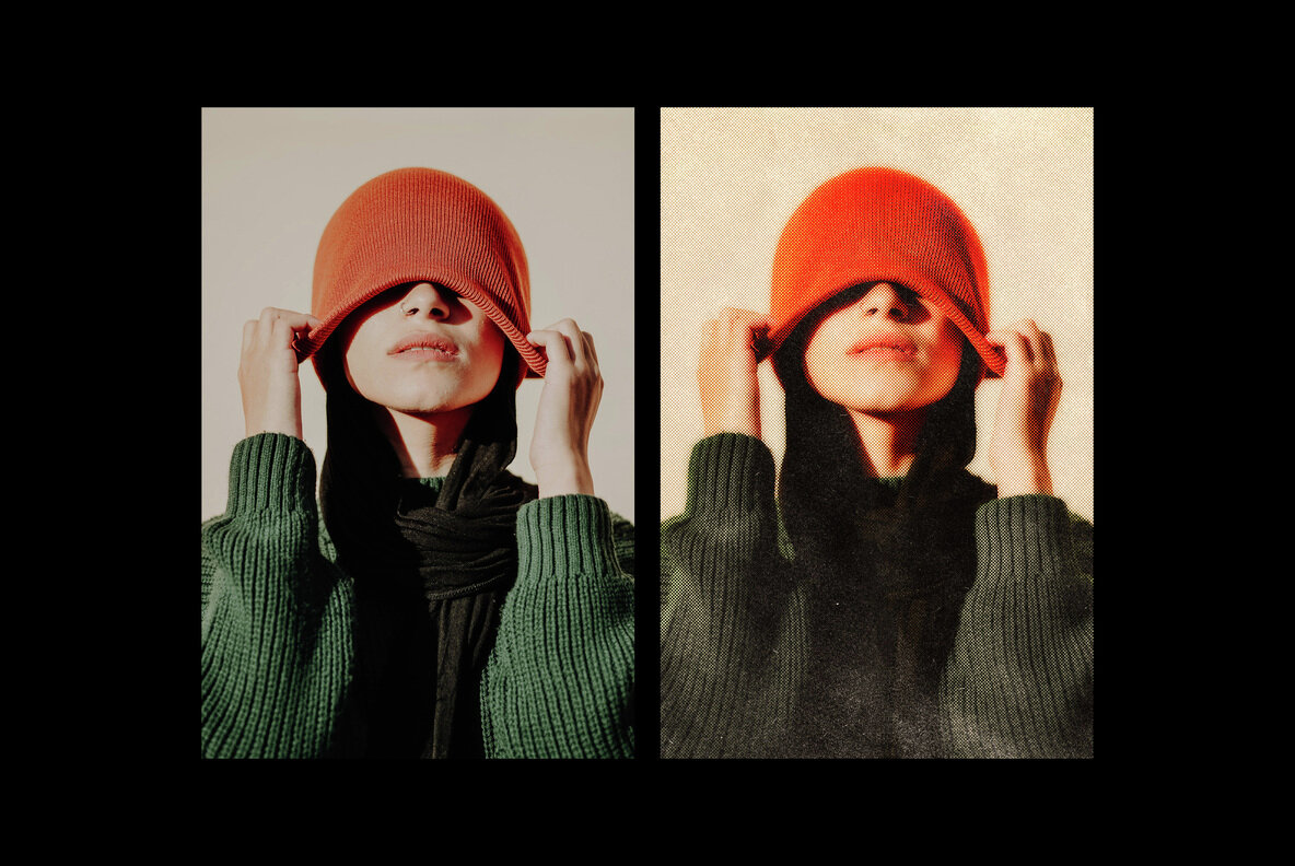 Dreamy Glow Halftone Print Effect 6