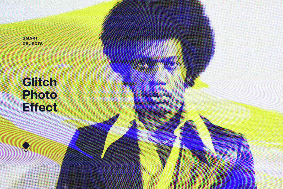 TV CRT Glitch Screen Photo Effect 1