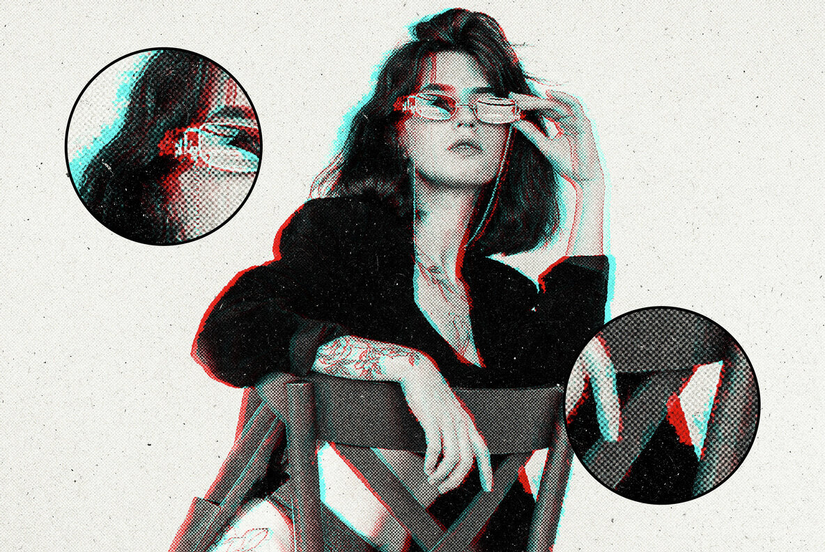 Glitch Print Photo Effect 2