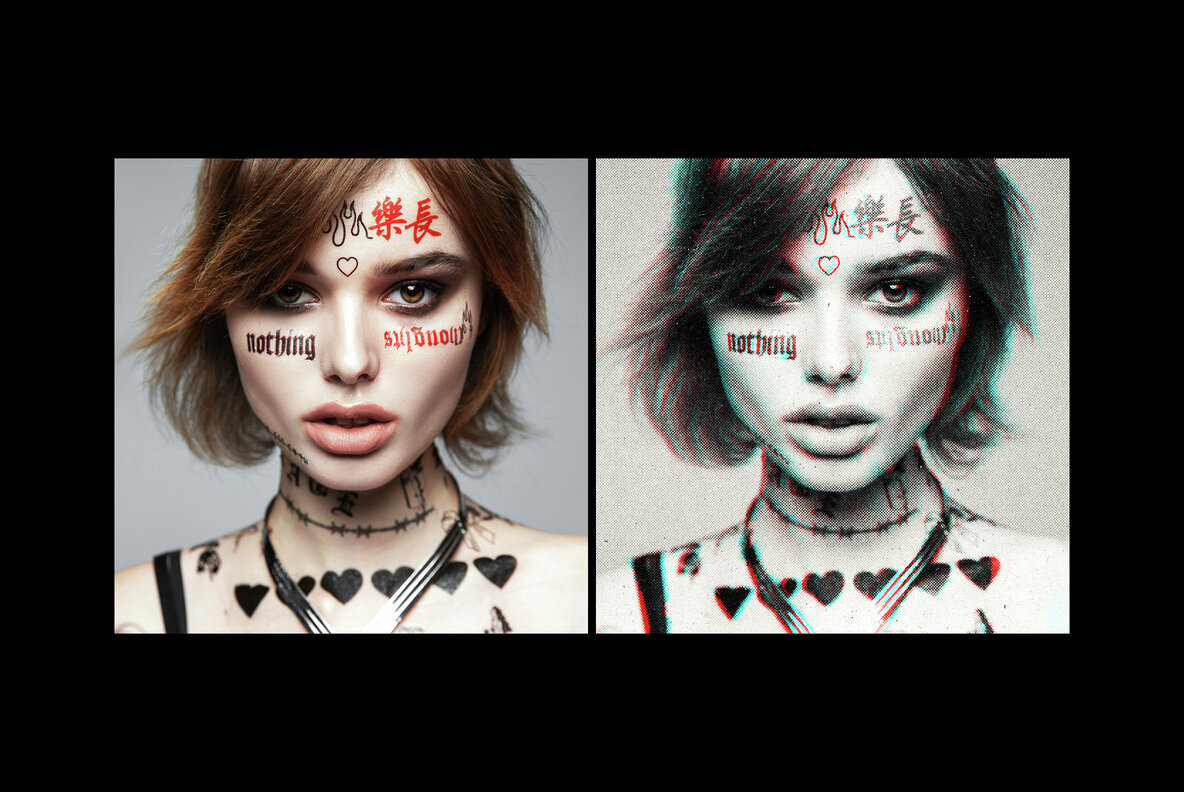 Glitch Print Photo Effect 3