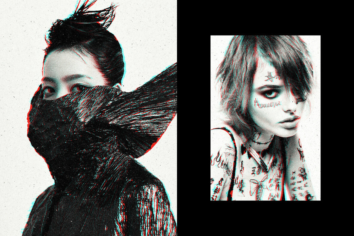 Glitch Print Photo Effect 6