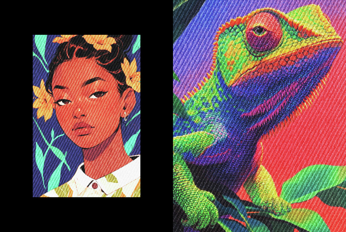 Embroidery Stitch Texture Effect 4