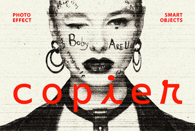 Grunge Copier Photo Effect