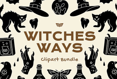 Witches Way Clipart Bundle