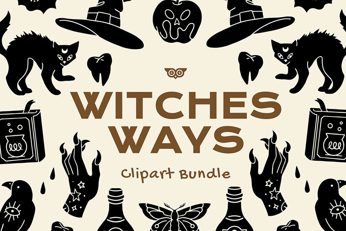 Witches Way Clipart Bundle 1