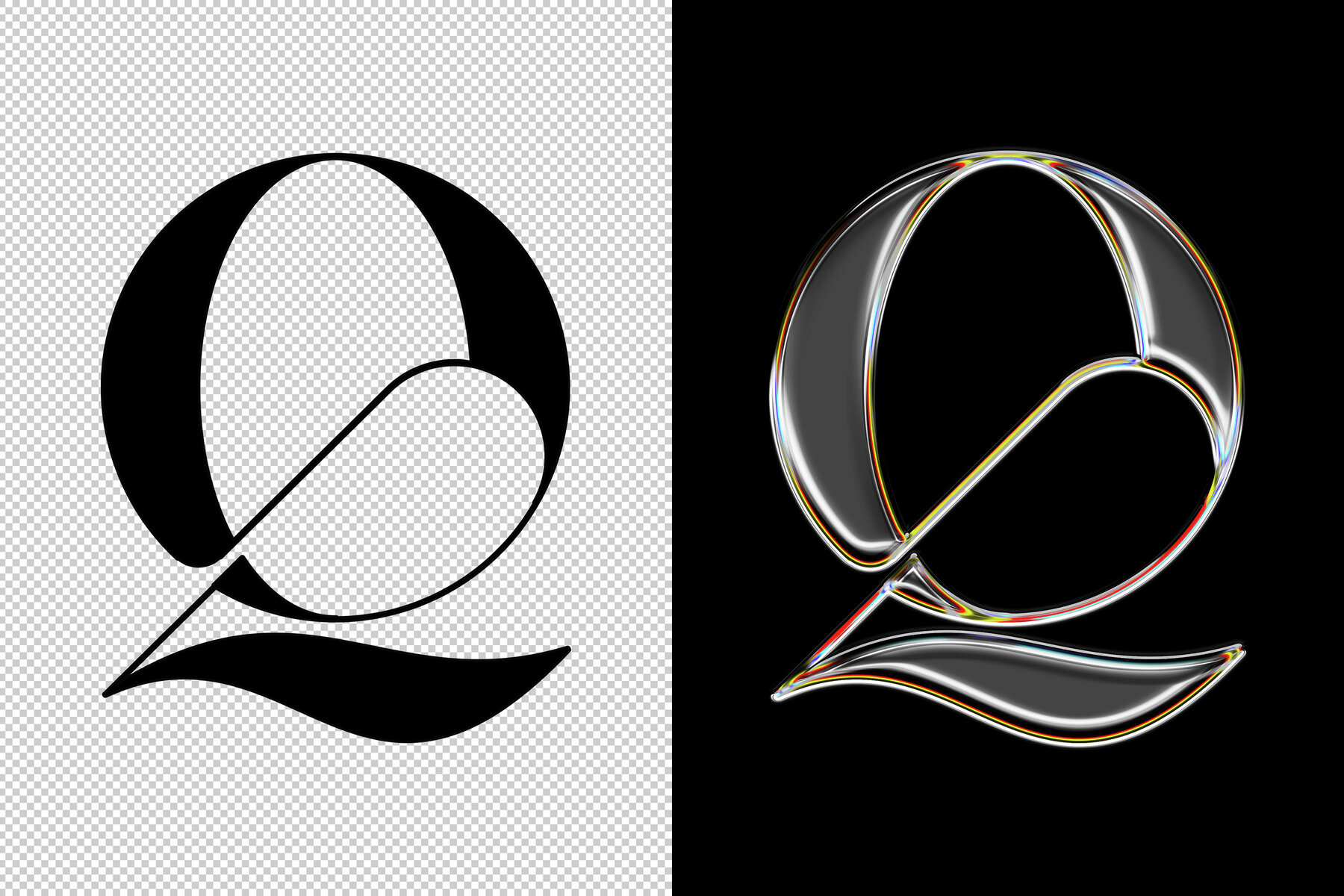 Glass Chrome Effect 6