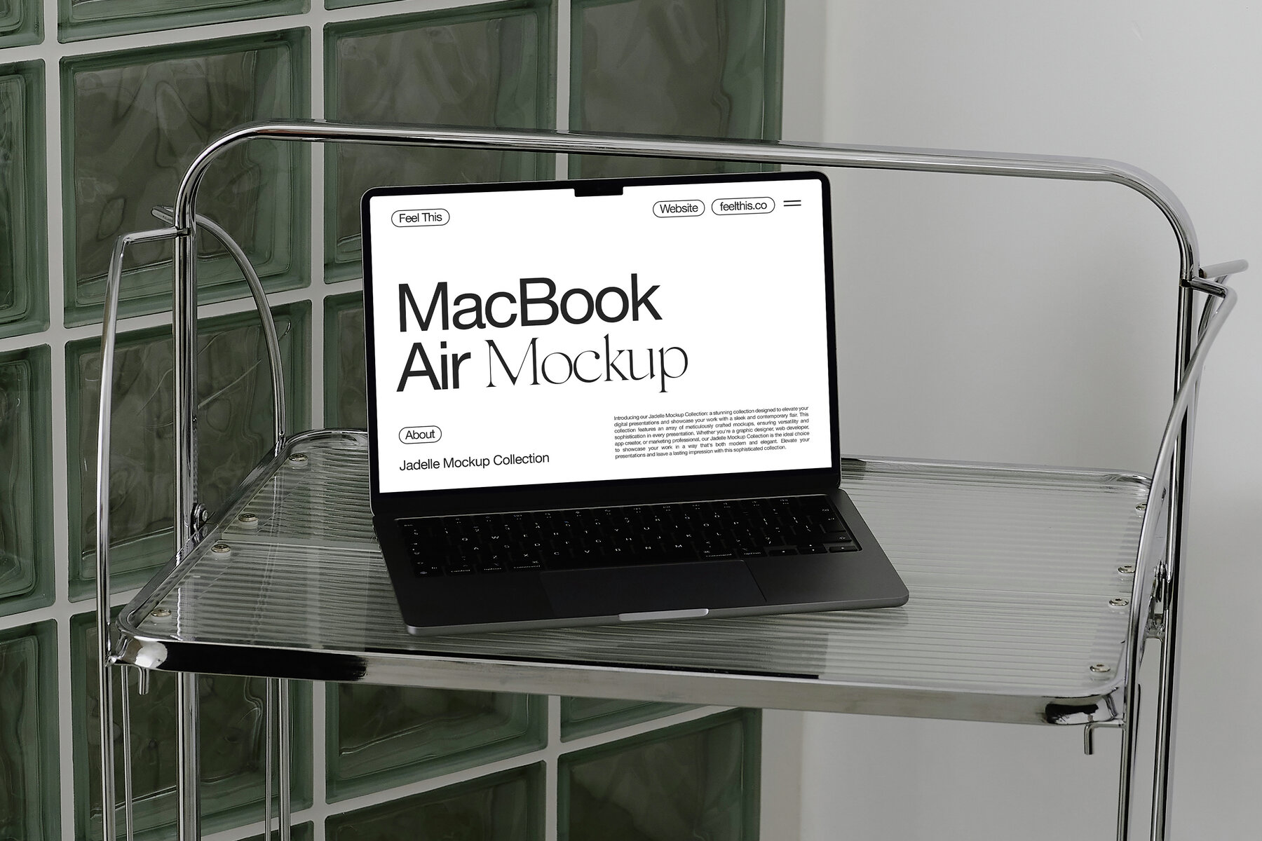 MacBook Cosmetic Bottle and Hand Cream Tube Mockups 7