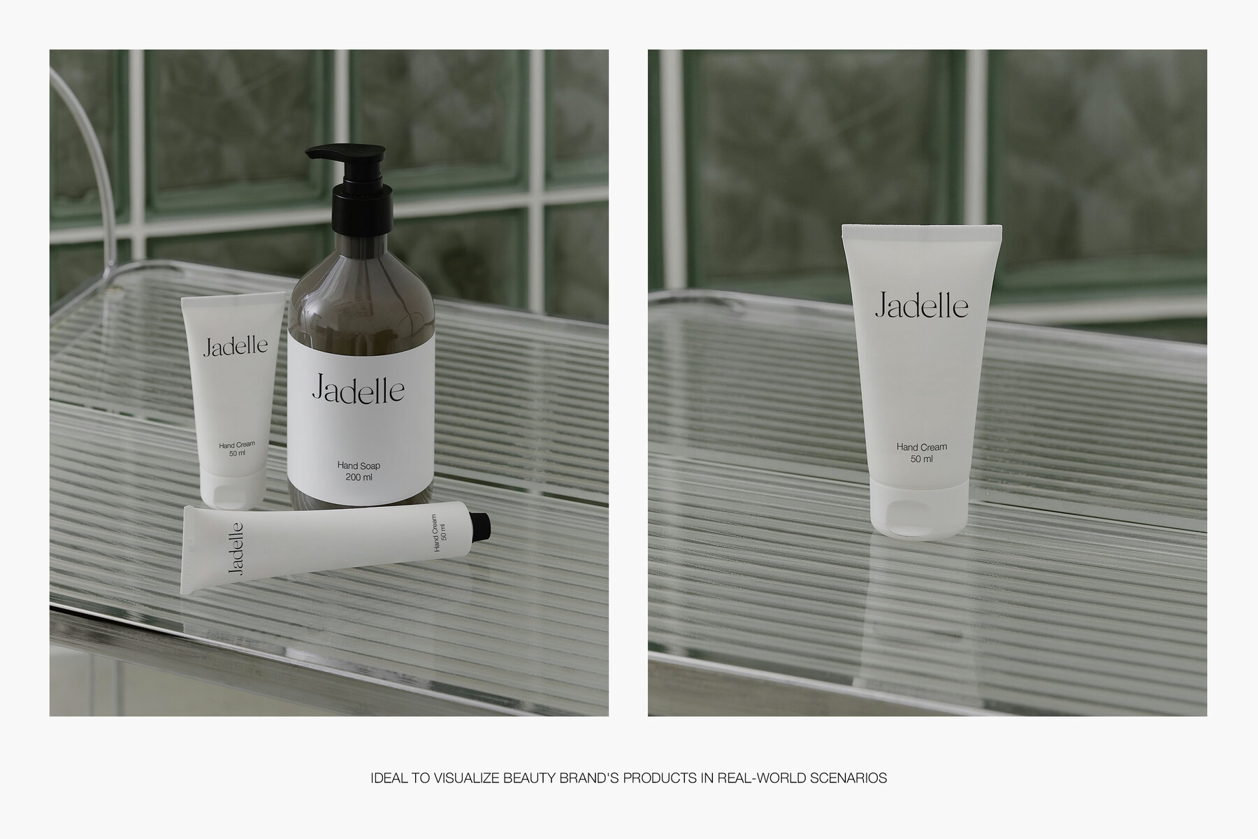Realistic Beauty Bottle and Hand Cream Tube Mockups 5