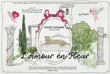 L   Amour en Fleur   Line Art Pack