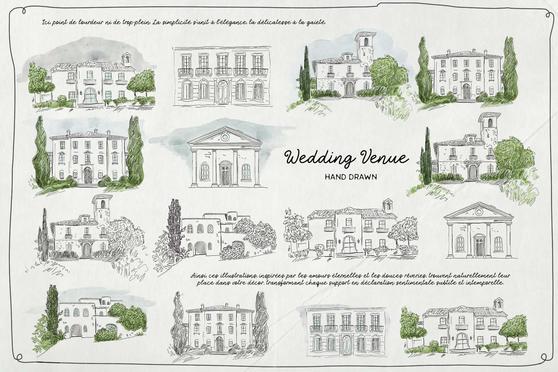 L   Amour en Fleur   Line Art Pack 4