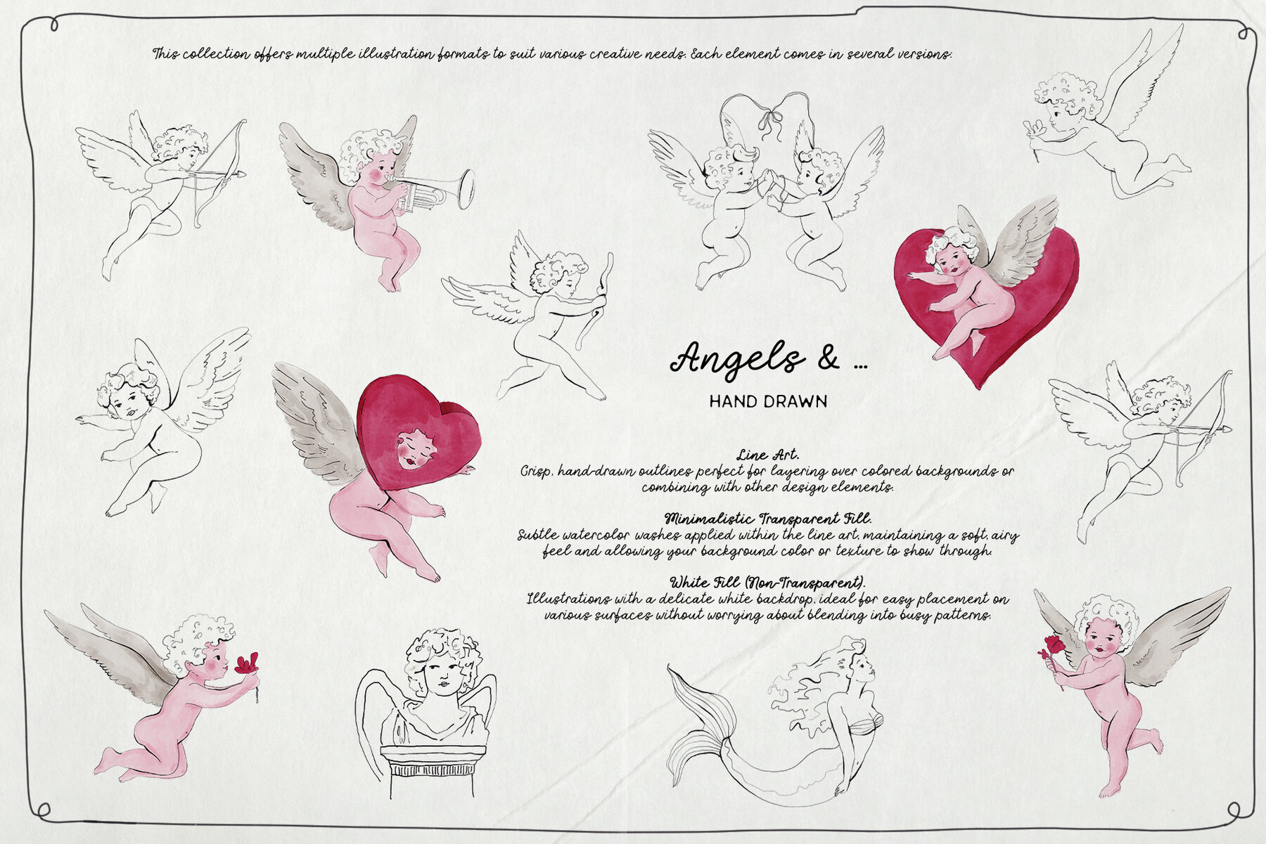 L   Amour en Fleur   Line Art Pack 5