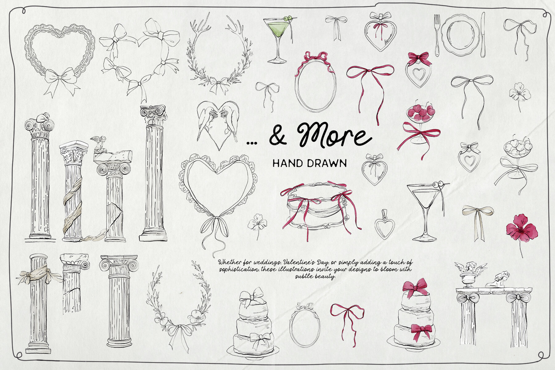 L   Amour en Fleur   Line Art Pack 7