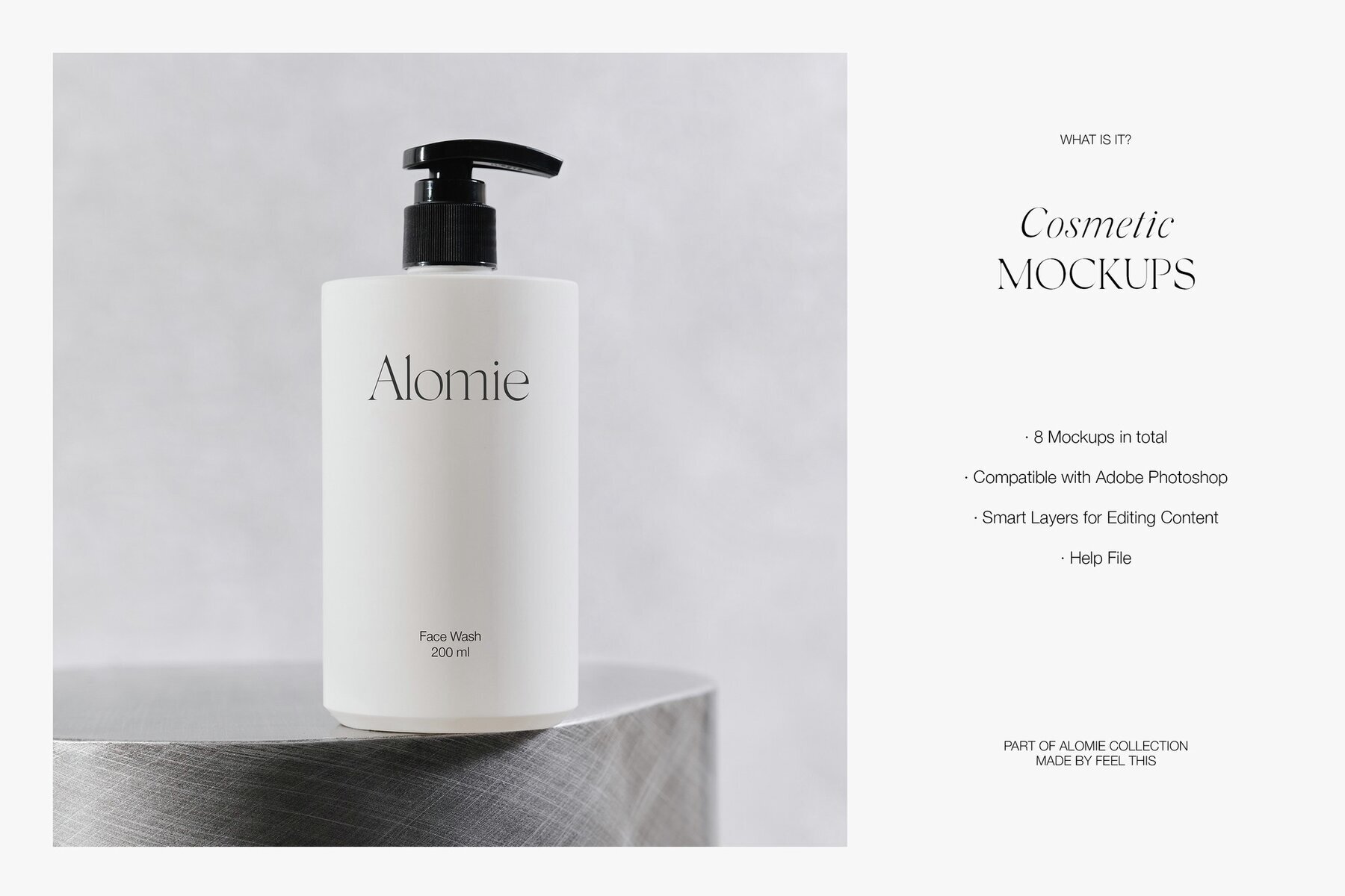 Cosmetic Bottle and Hand Cream Tube Mockups for Photoshop PSD 2