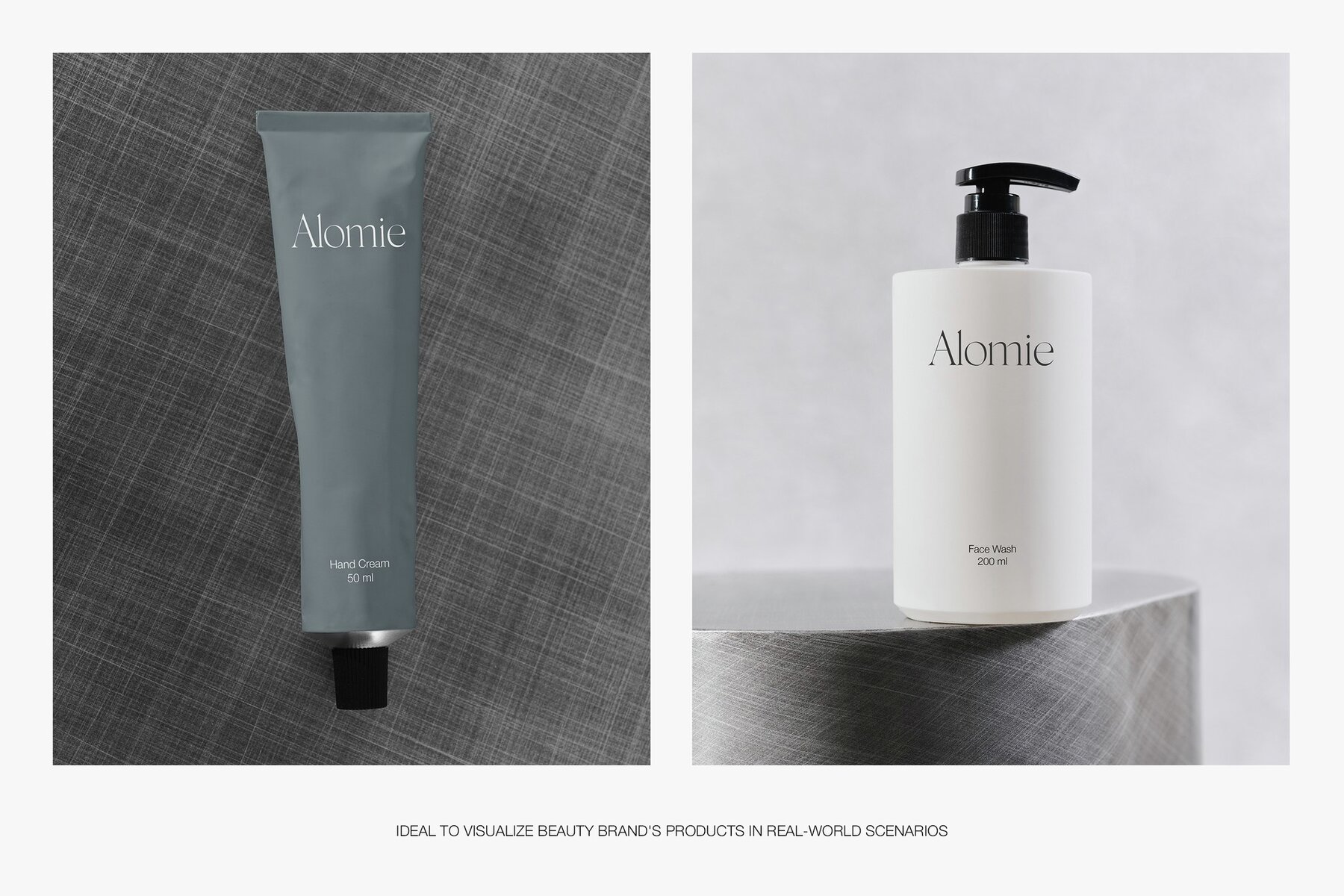 Cosmetic Bottle and Hand Cream Tube Mockups for Photoshop PSD 5