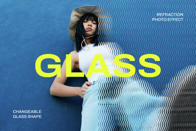 Wavy Glass Photo Effect