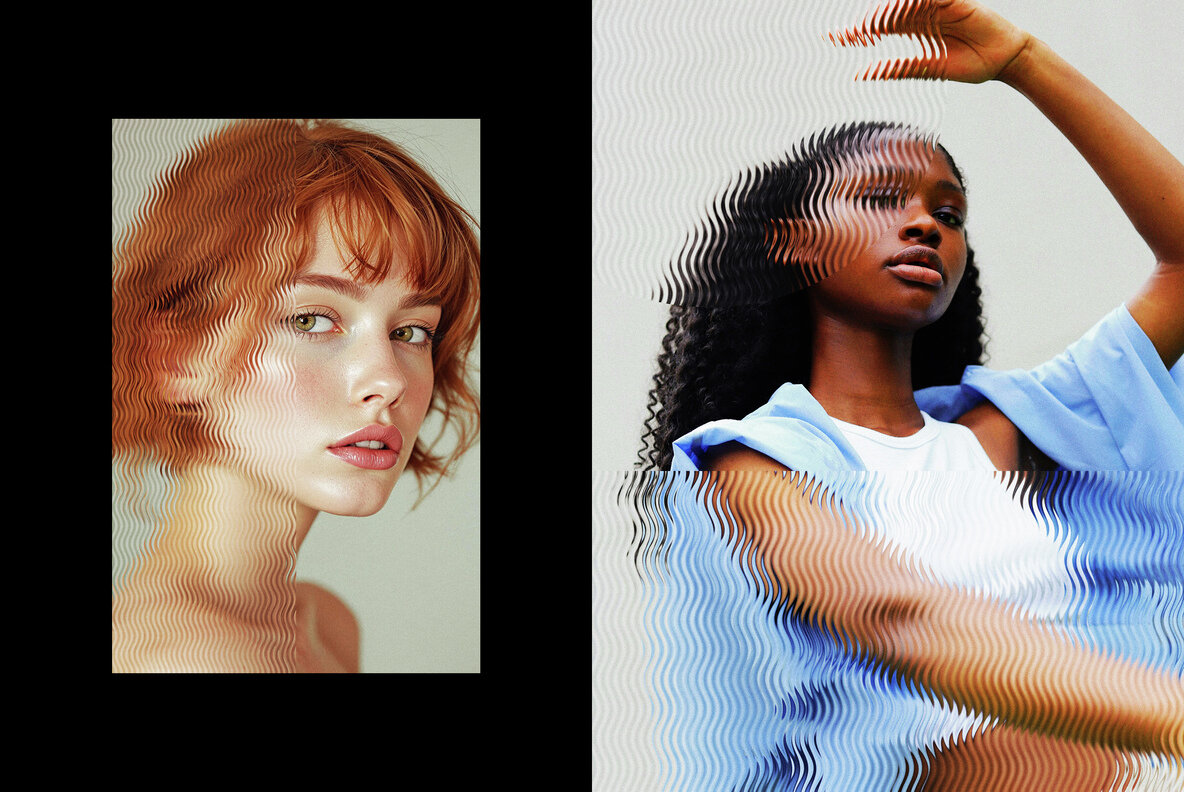 Wavy Glass Photo Effect 4