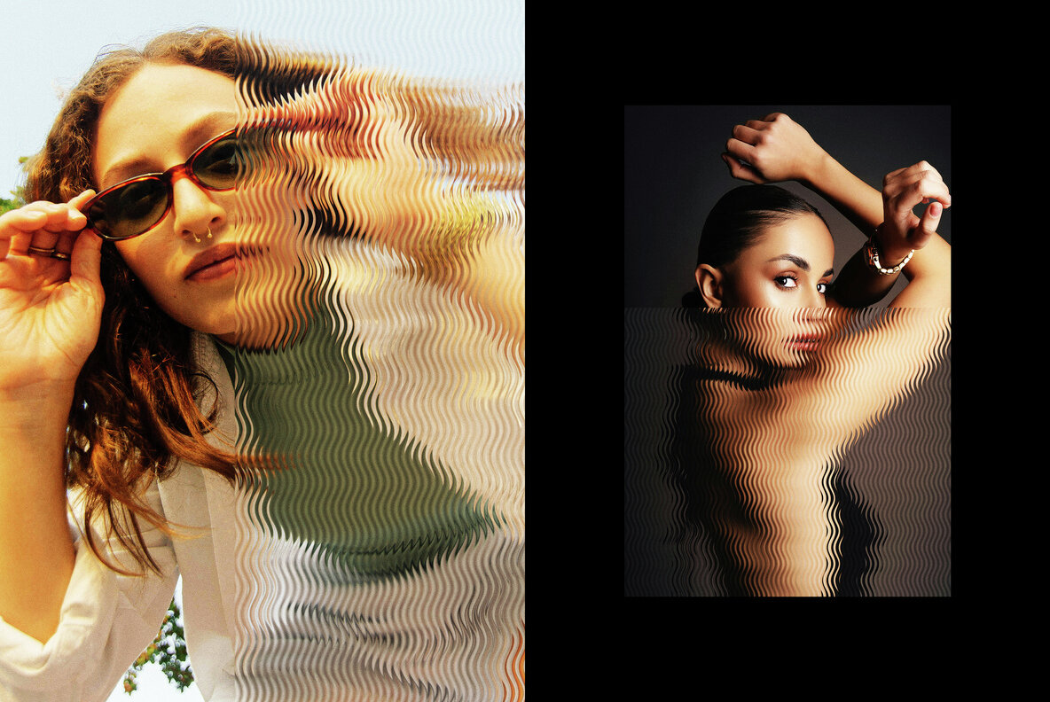 Wavy Glass Photo Effect 6