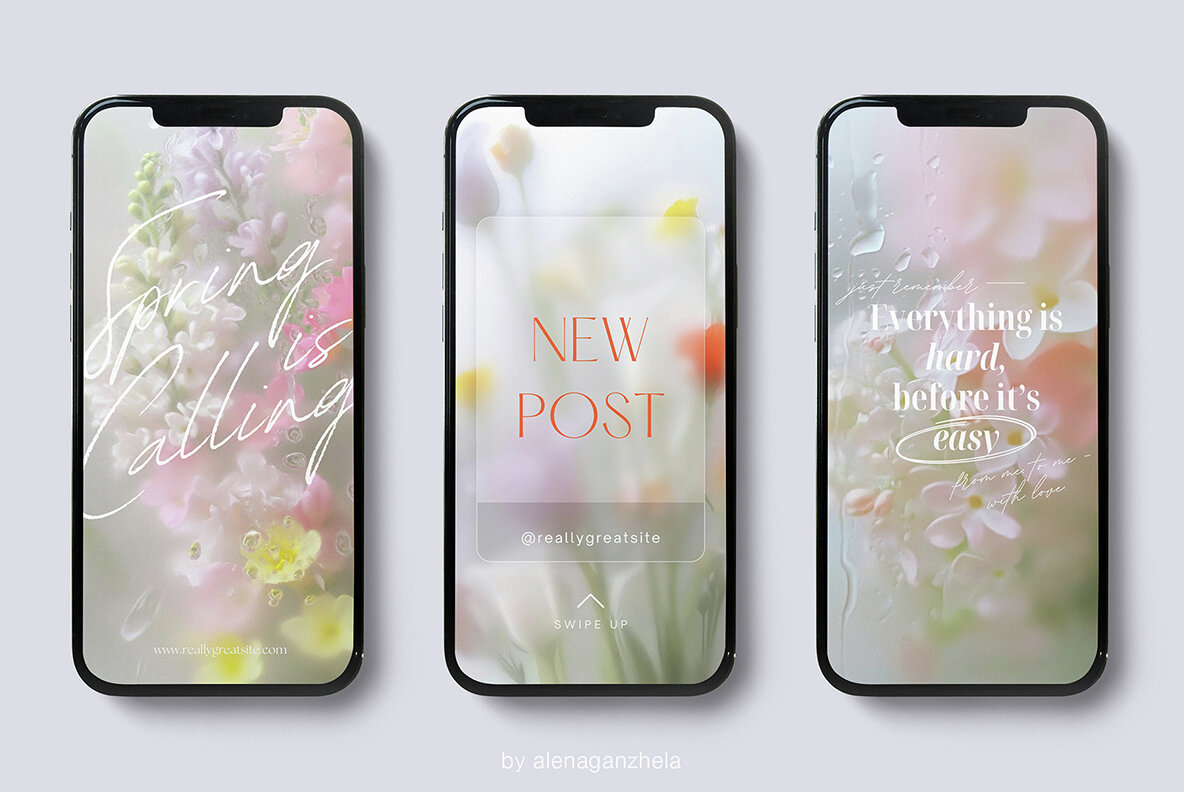 Primavera Soft Floral Backgrounds 6