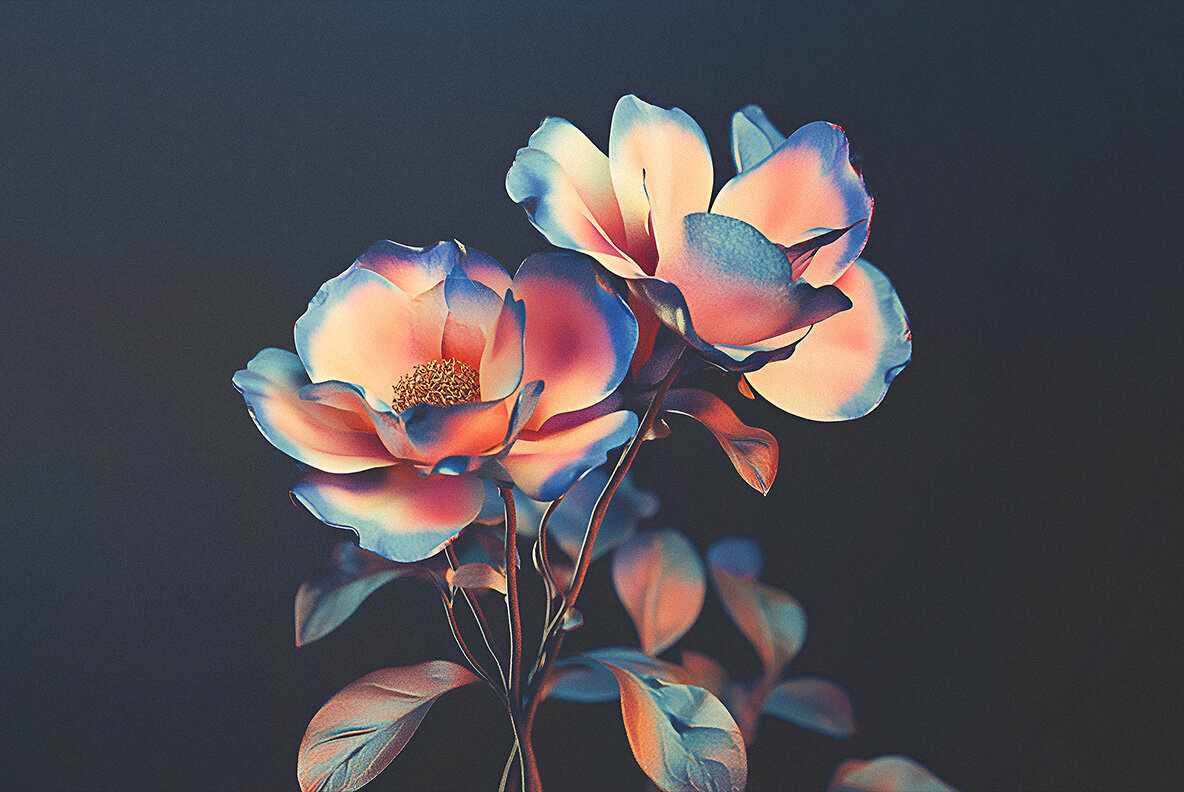 Abstract Floral Backgrounds Pack 2