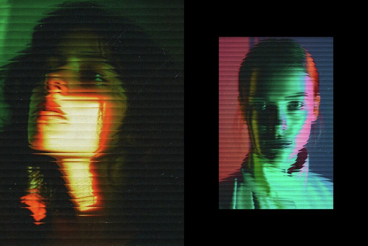 Ribbed Glass Effect 2