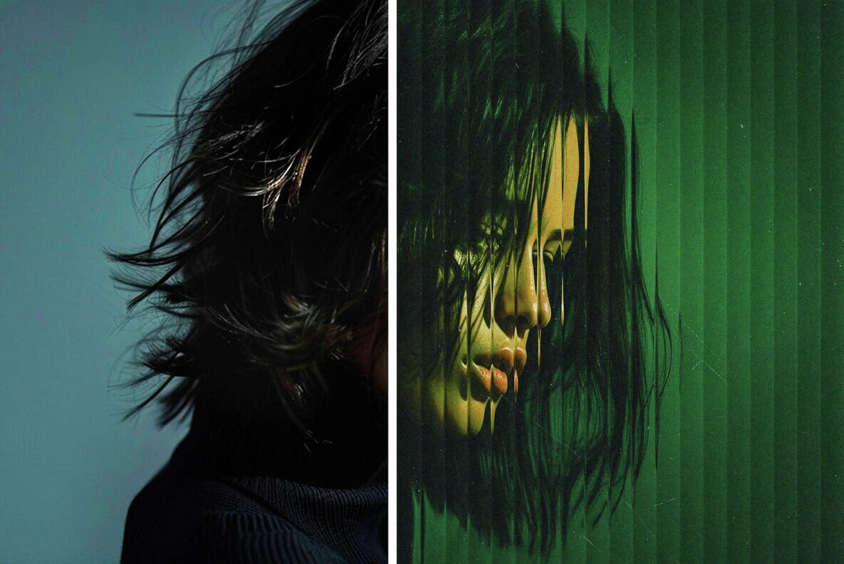 Ribbed Glass Effect 5