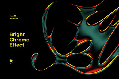 Colorful Chromatic Metal Text and Logo Effect