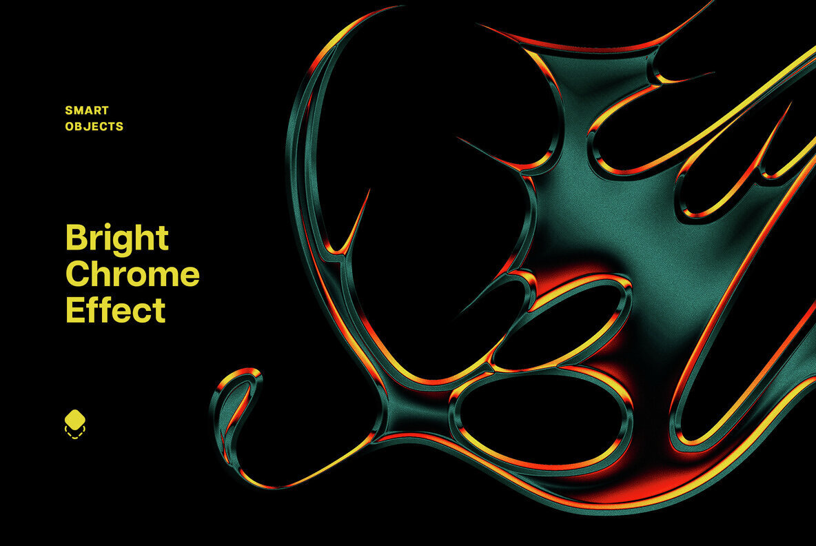 Colorful Chromatic Metal Text and Logo Effect 1