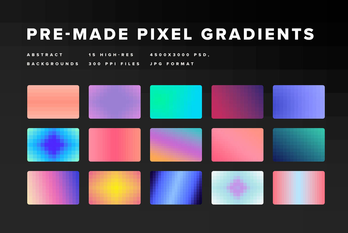 Pixel Gradient Background Textures 2