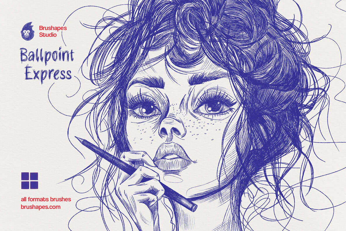 Multi App Ballpoint Pen Brushes 1