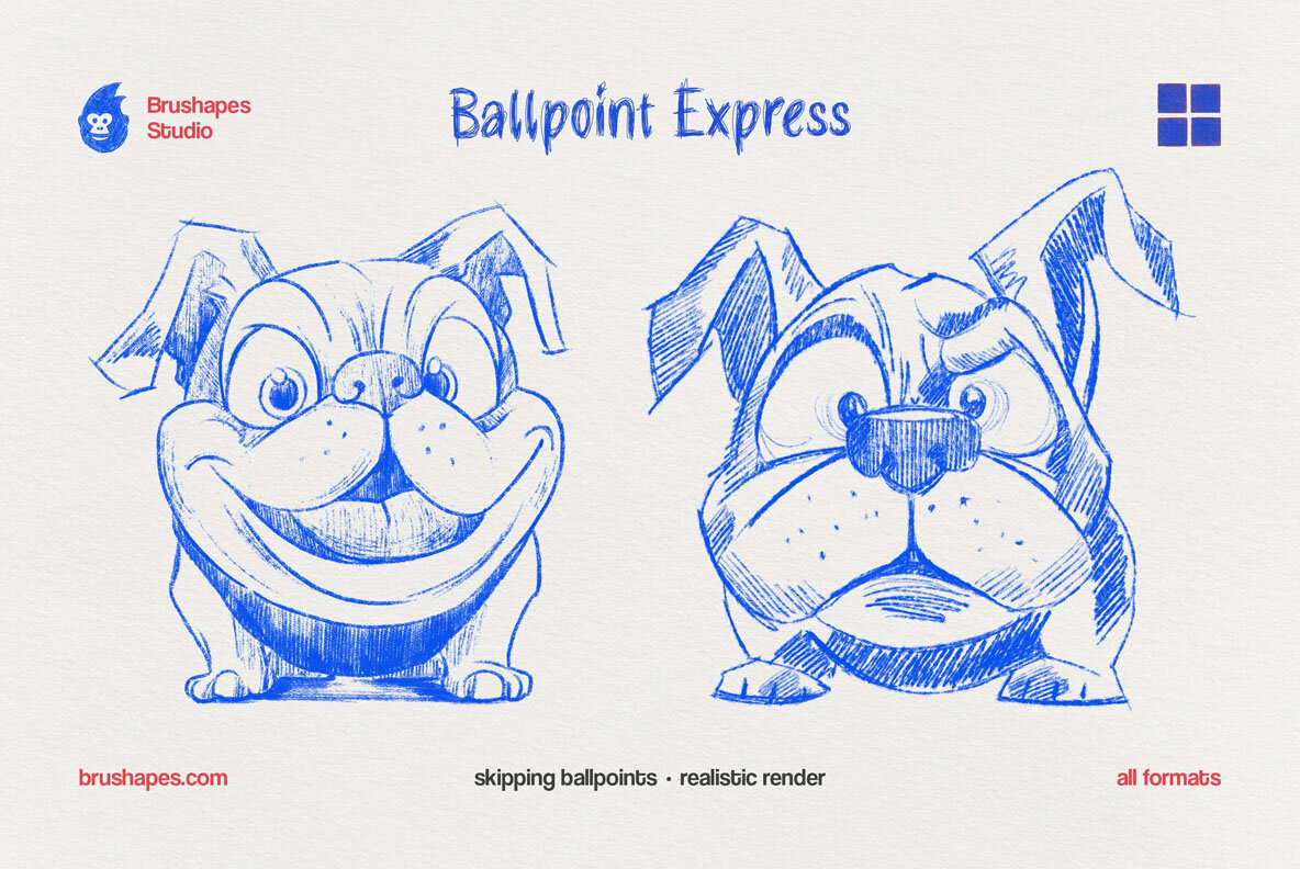 Multi App Ballpoint Pen Brushes 7