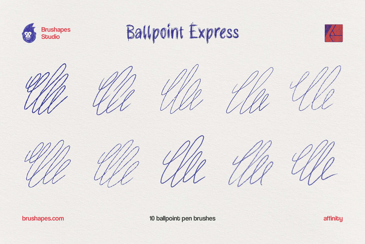 Affinity Ballpoint Pen Brushes 8