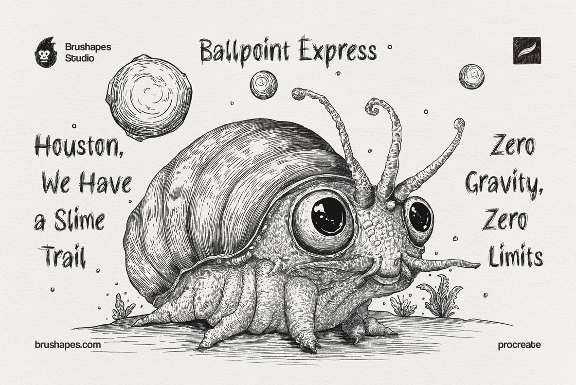 Procreate Ballpoint Pen Brushes 4