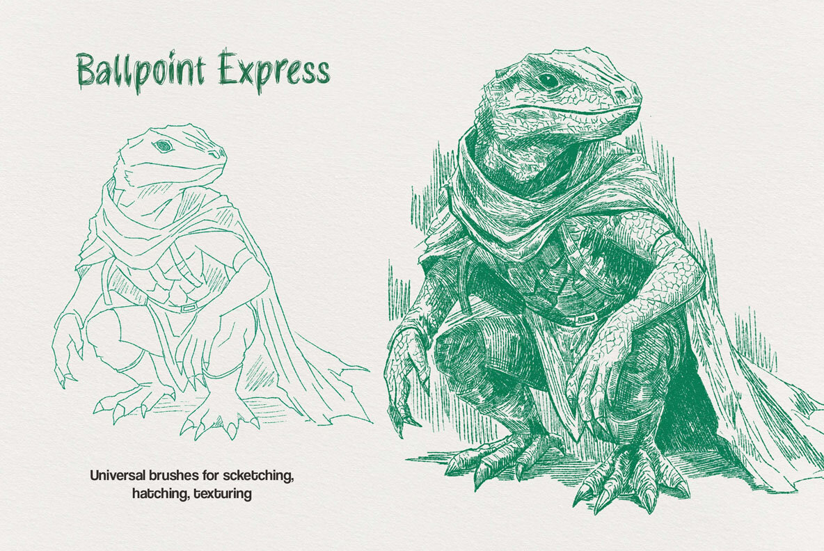 Procreate Ballpoint Pen Brushes 5