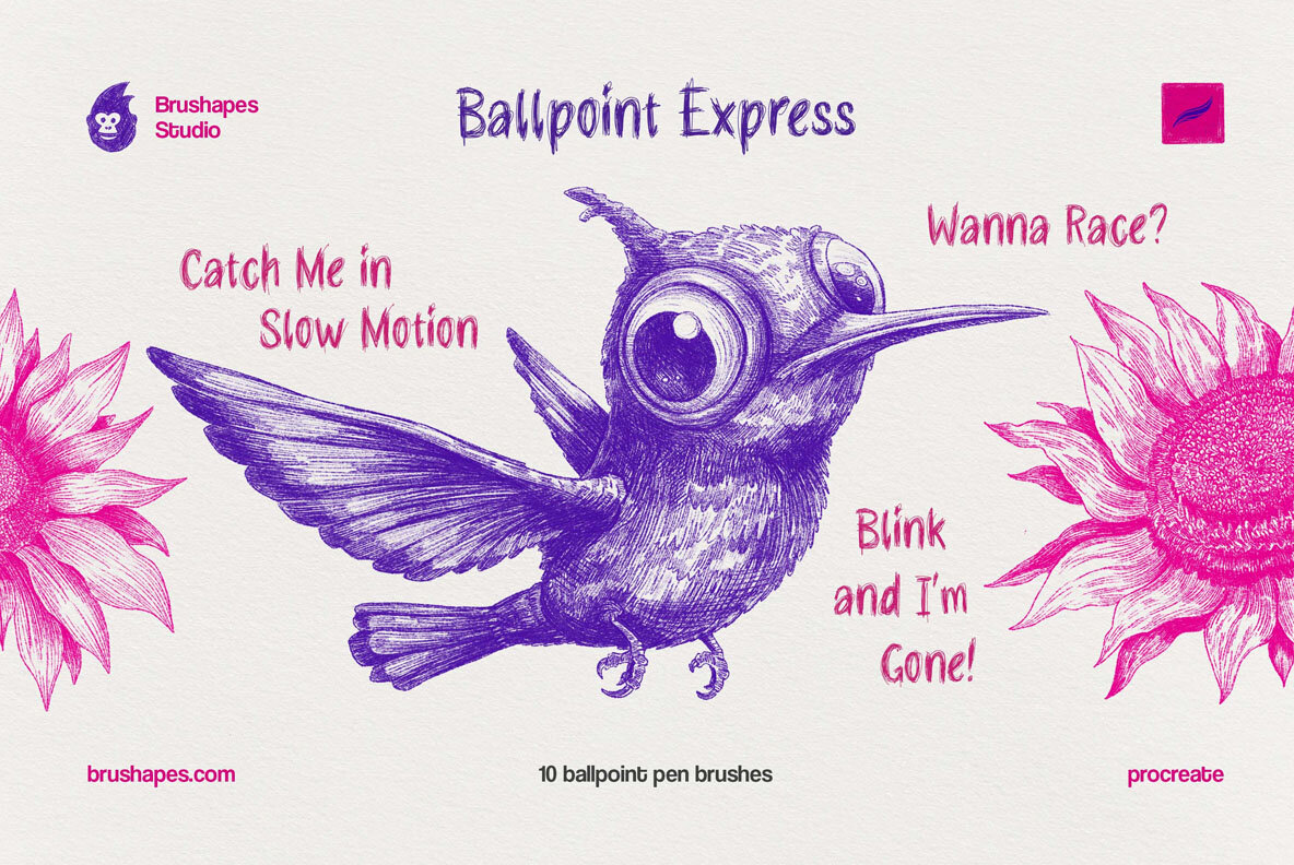 Procreate Ballpoint Pen Brushes 6