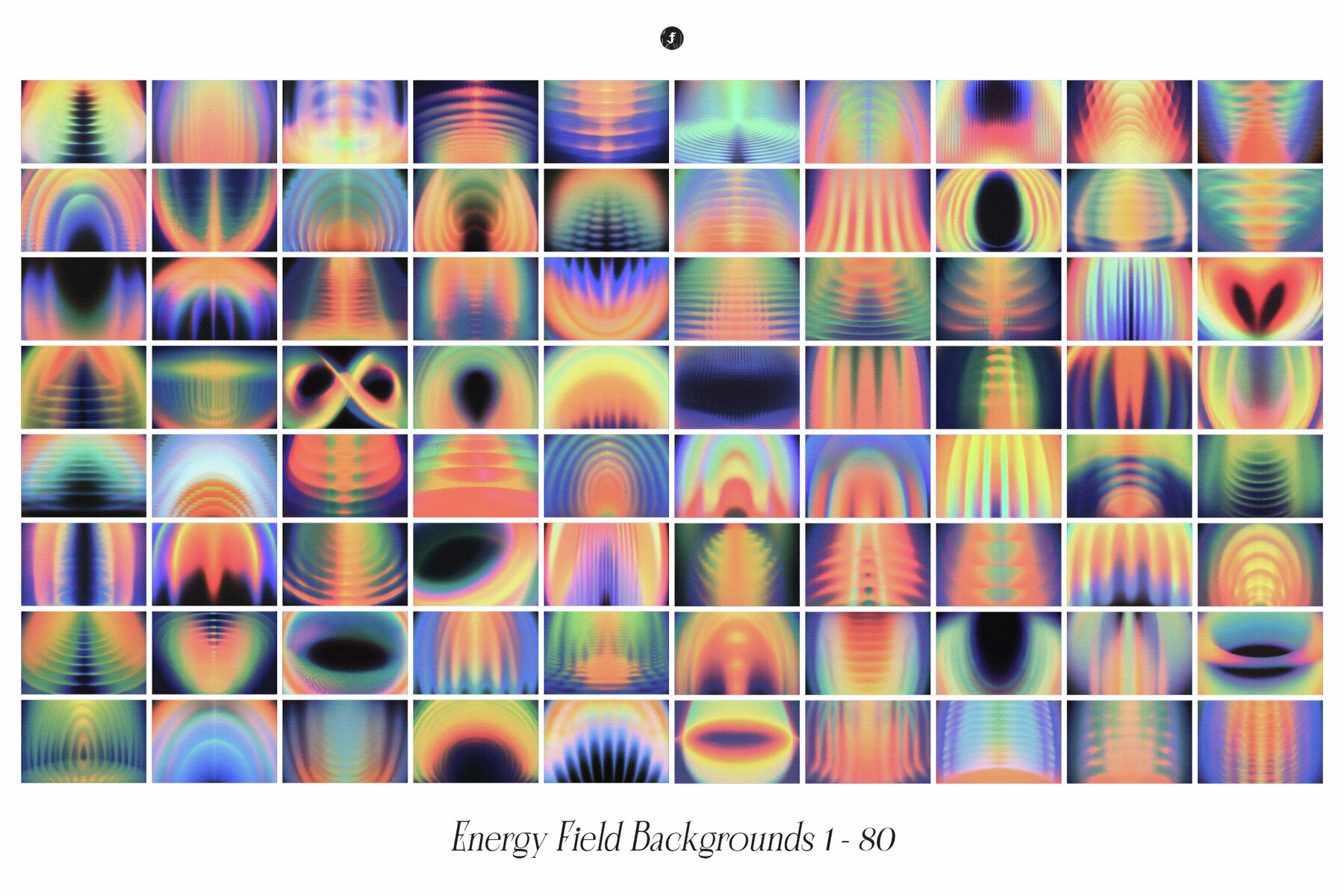 Energy Field Halftone Backgrounds 7