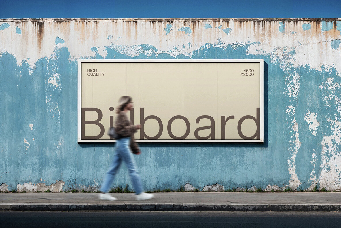 Mural Outdoor Billboard Mockup 1
