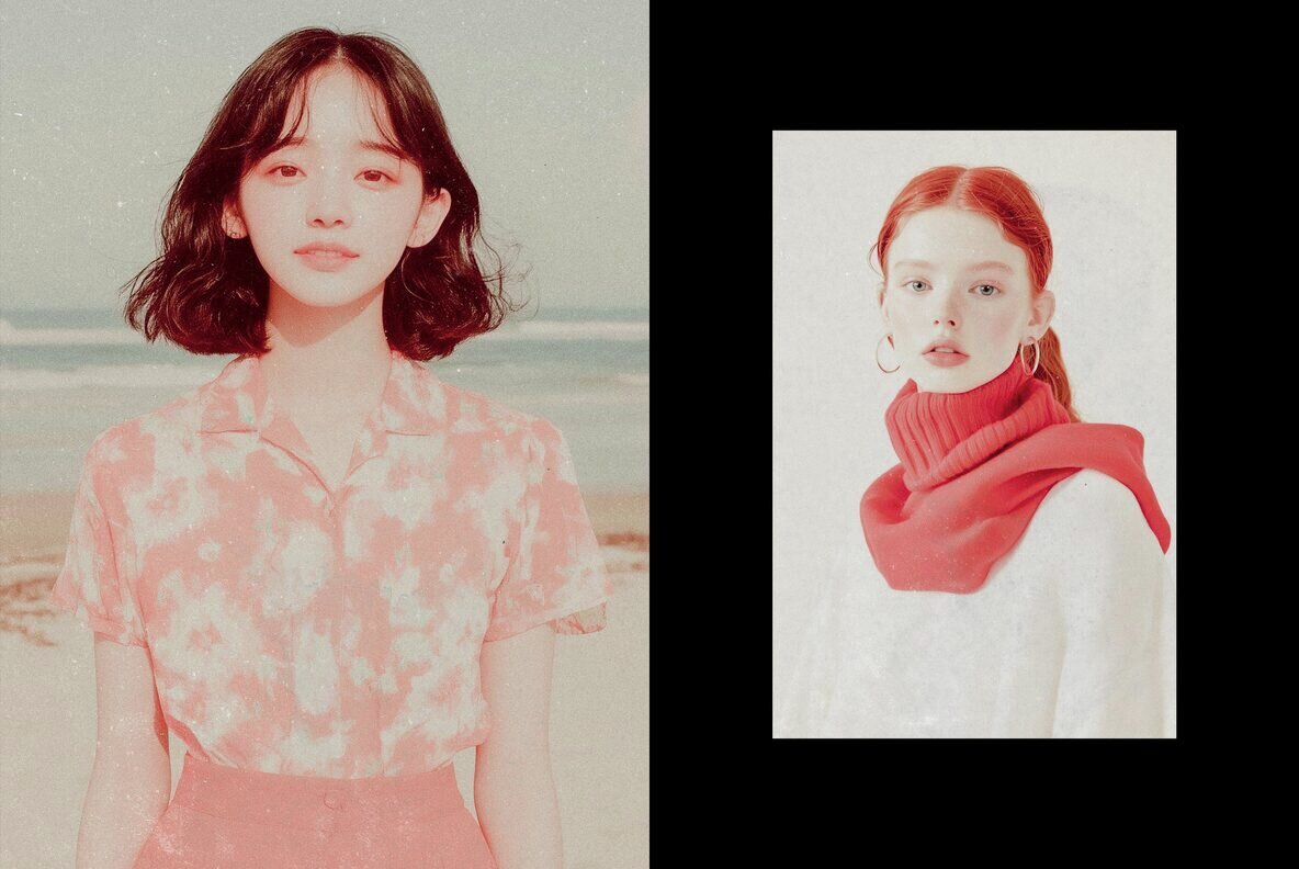 Retro Film Photo Template 2