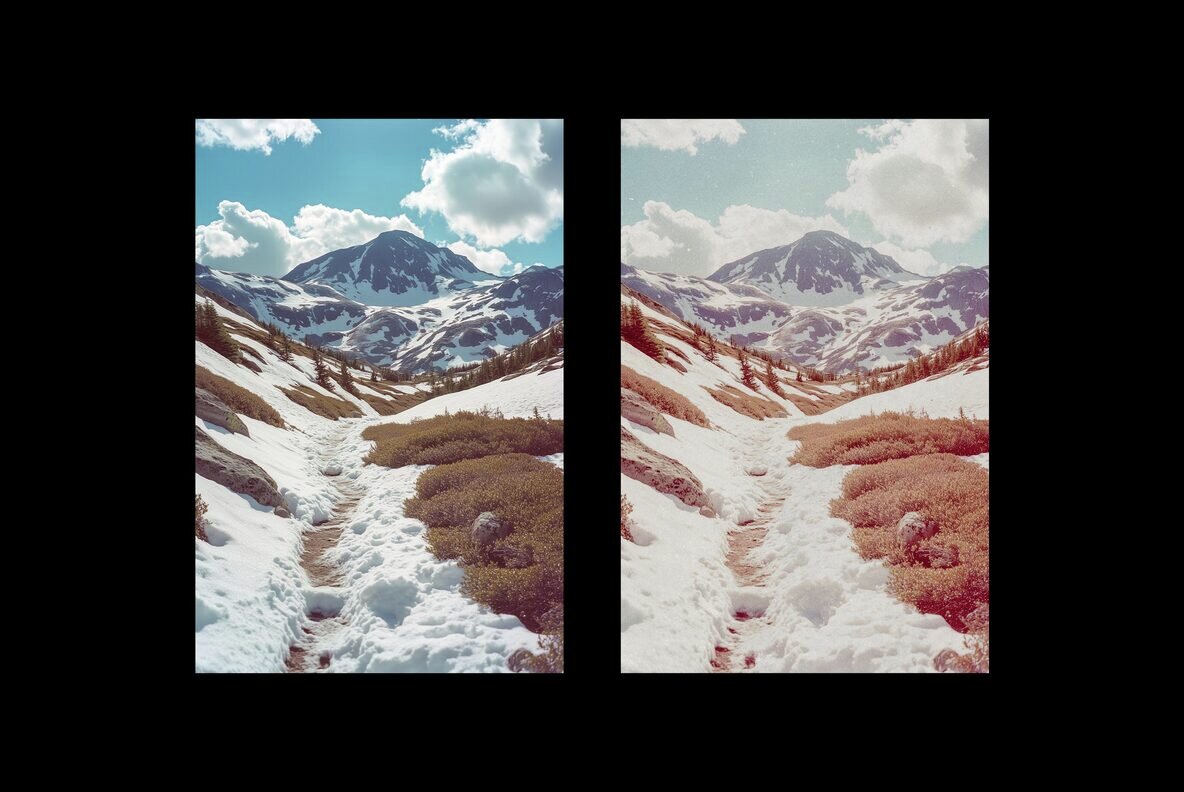 Retro Film Photo Template 4