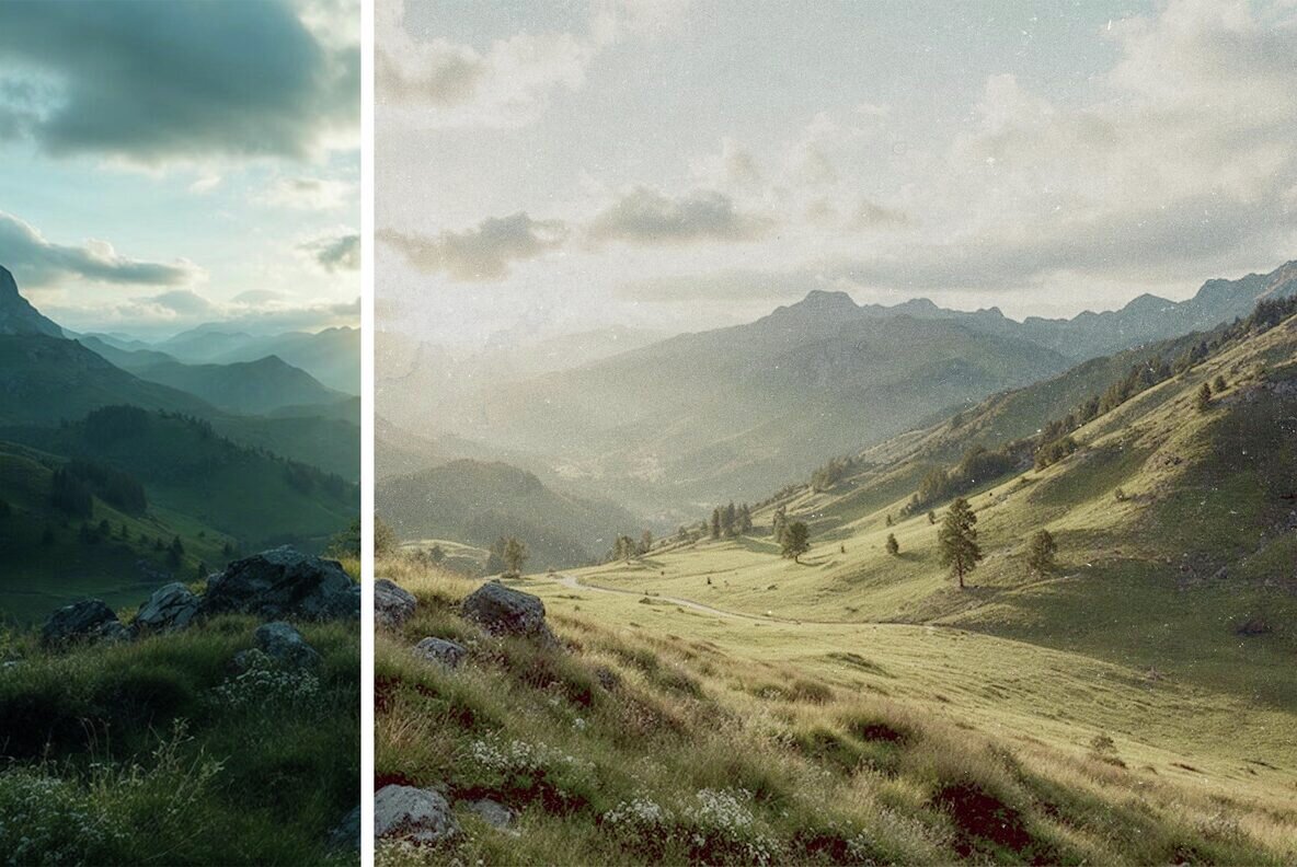 Retro Film Photo Template 5