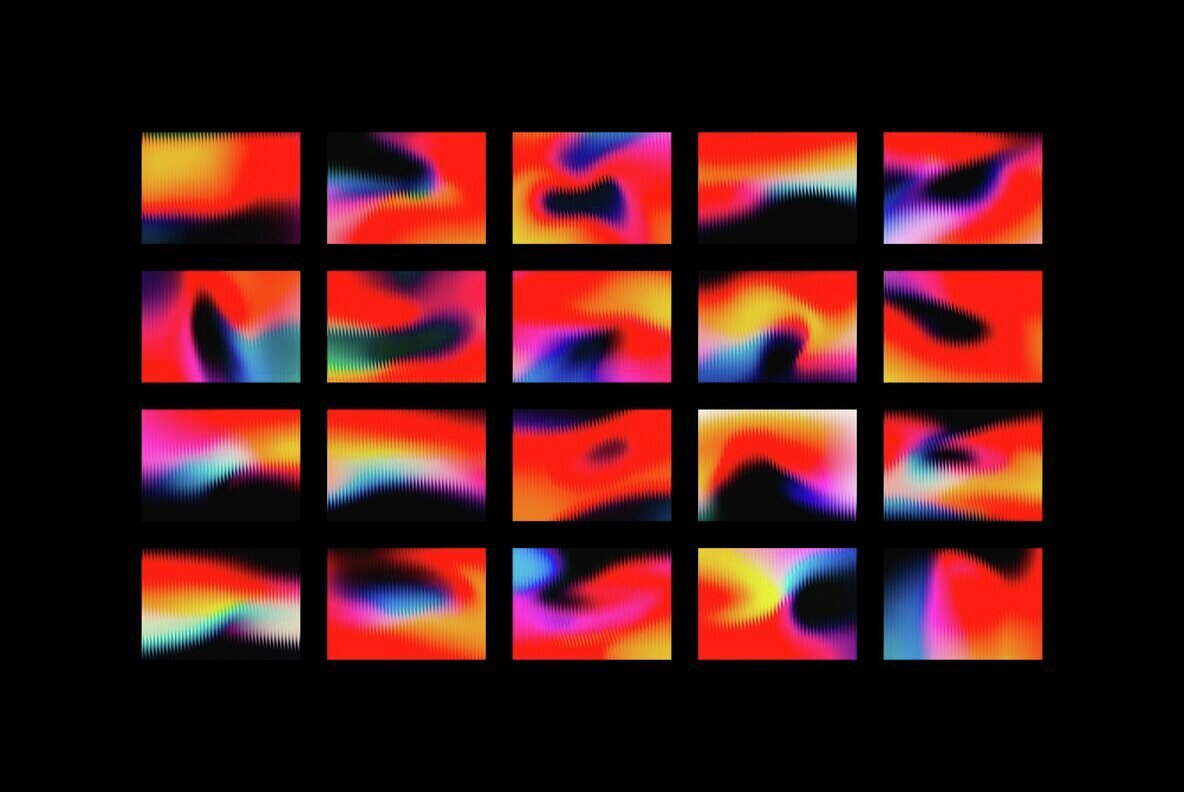 Slatted Glass Backgrounds Collection 2