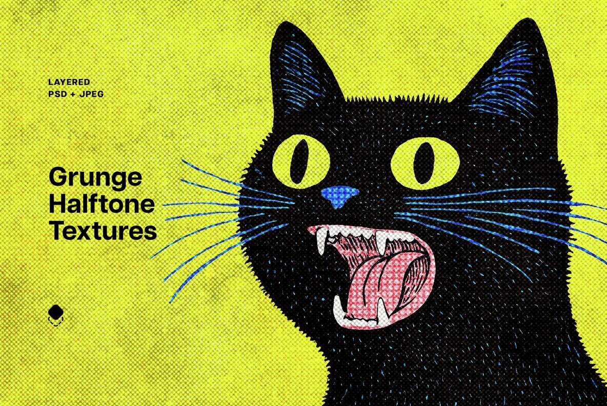 Grunge Halftone Overlay Textures 1