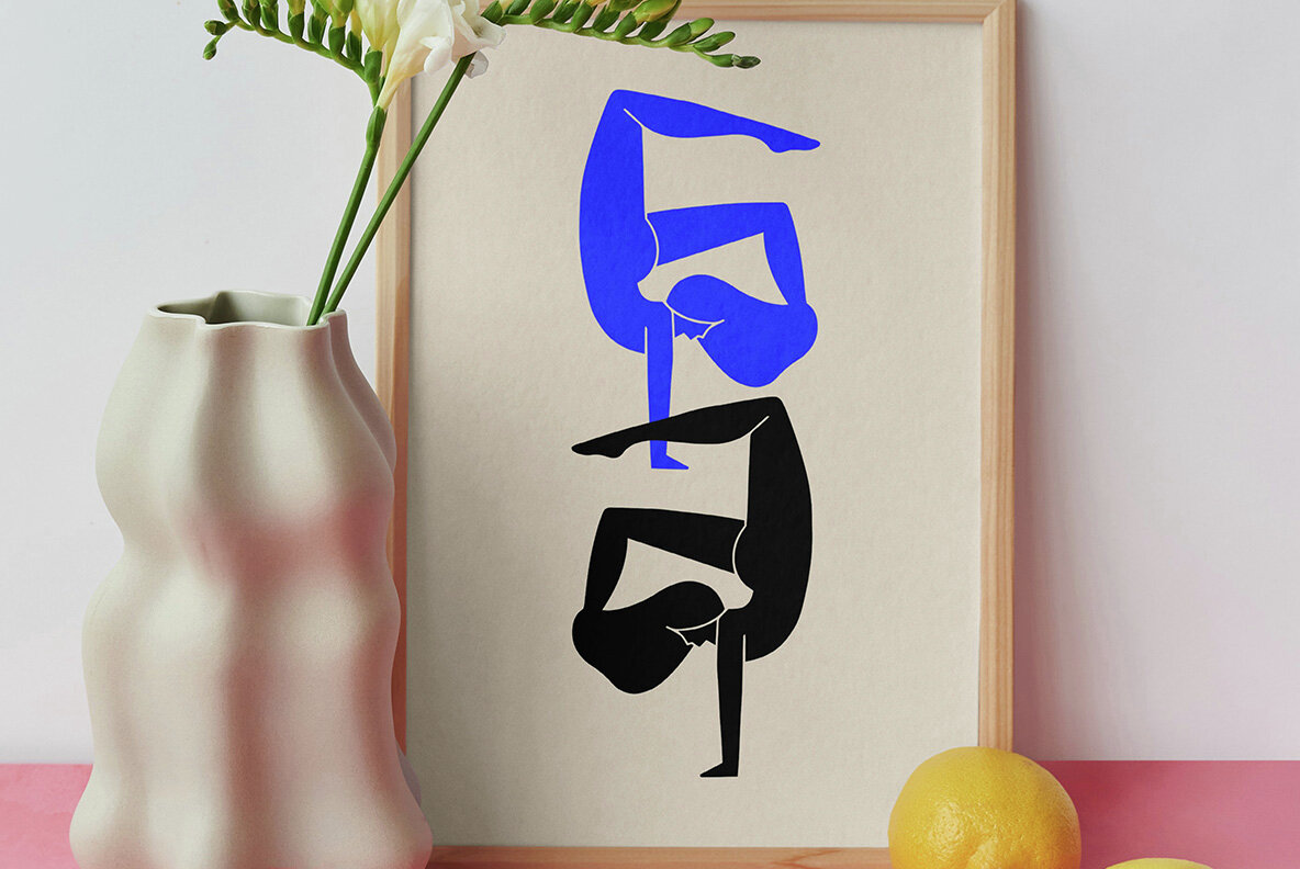 Linocut Women Silhouette Bundle 4