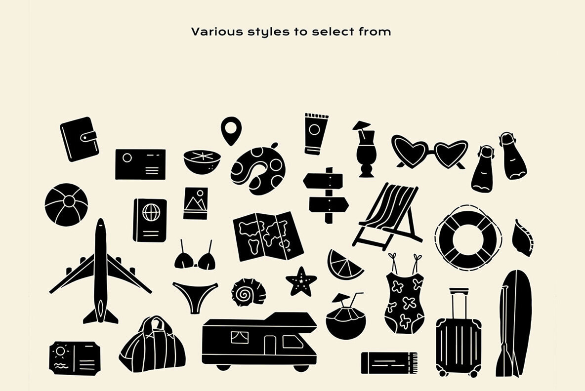 Linocut Holiday Clipart Bundle 3