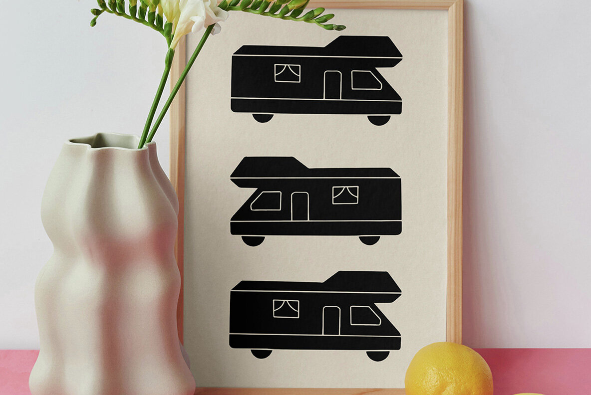 Linocut Holiday Clipart Bundle 5